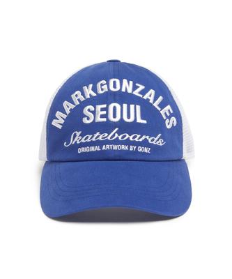 Mark Gonzales Seoul Address Mesh Cap - Blue