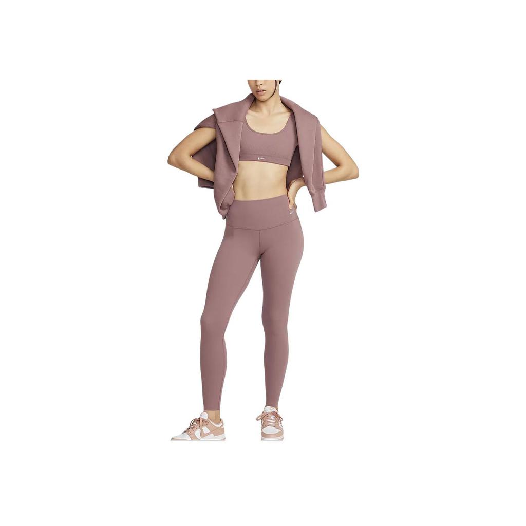 Nike Zenvy Air Series Solid Color High Waist Quick Dry Tight Sports Long Pants Women Bottoms Smoke-Gray Purple-Red DQ6014-208
