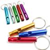 4Pcs/Set Aluminum Alloy Small Whistle Key Ring Keychain for Outdoor Survival Camping Emergency Sport Safety Rape