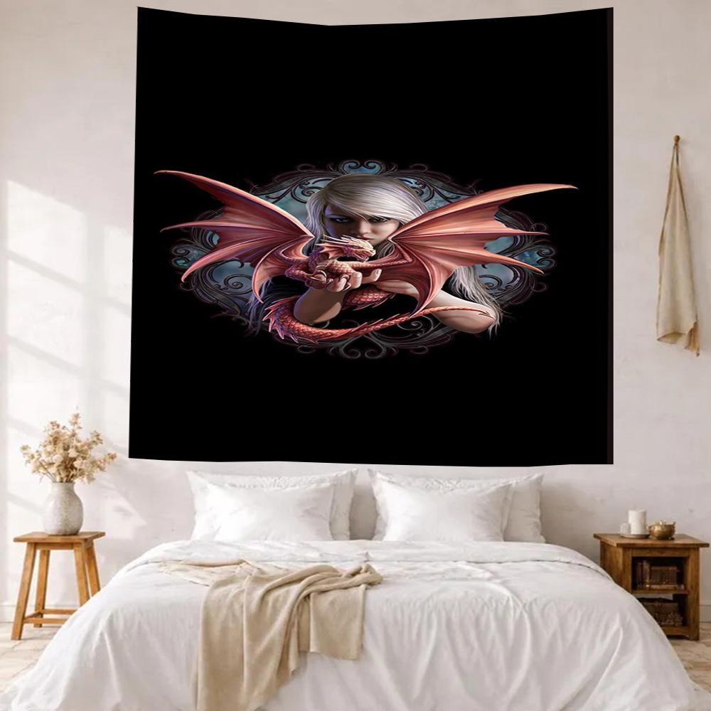 Gothic Style Wall Decor Tapestry Art For Pet Memorial Birthdaywedding Party Backdrop Family Gift