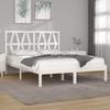 VidaXL Bed Frames White Solid Pine Wood 120x190 Cm Small Double 3103969