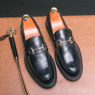 Men's Dress Penny Loafers Business Formal Leather Loafer Shoes Casual Slip On Wedding Shoe for Men
