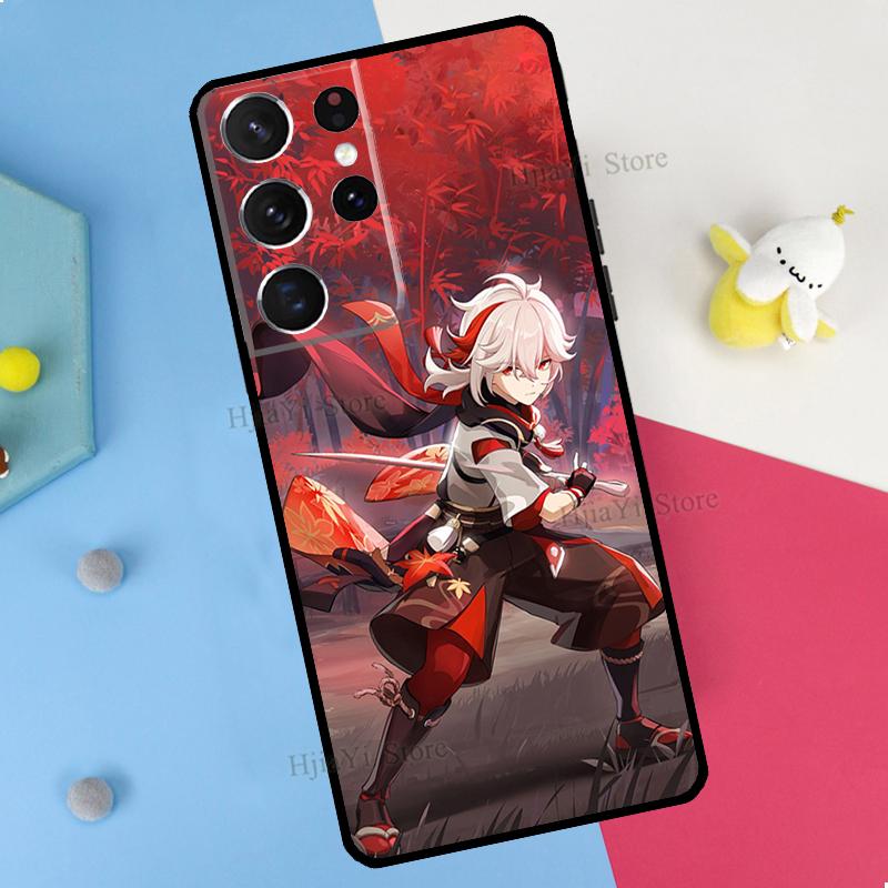 Genshin Impact Kaedehara Kazuha Phone Case For Samsung Galaxy S23 S22 Ultra Note 20 10 S8 S9 S10 Plus S20 FE S21 FE Cover