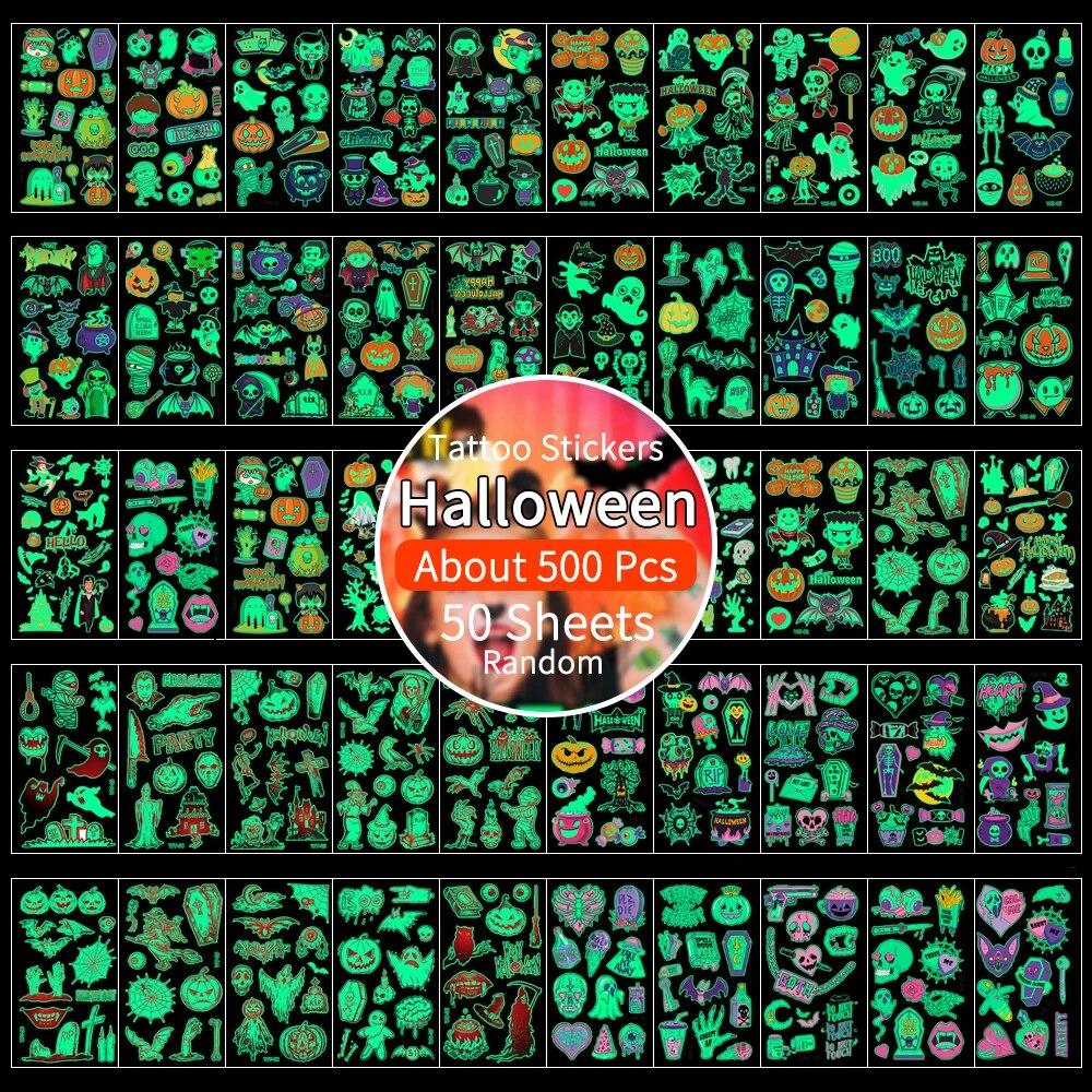 100pcs Halloween Christmas Creative Sticker Water Bottles Laptop Phones Luggage Festive Air Style Waterproof For Adults Teen