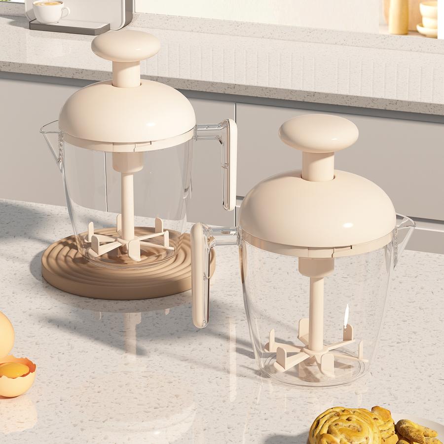 Multifunctional Handheld Electric Whisk Mixer Cream Maker Foam Egg Beater Cup Large Capacity