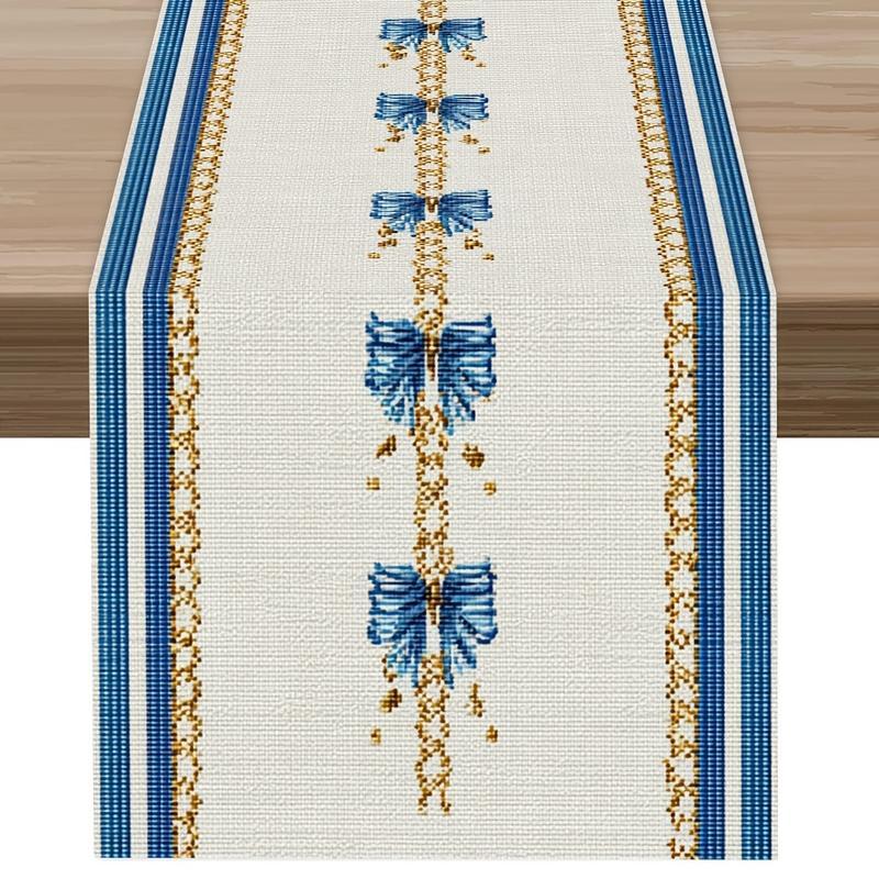 Blumen-Tischläufer, Amerikanischer Landhausstil, Esstisch-Dekoration, Heimtextil Langes Tischtuch Damenbekleidung