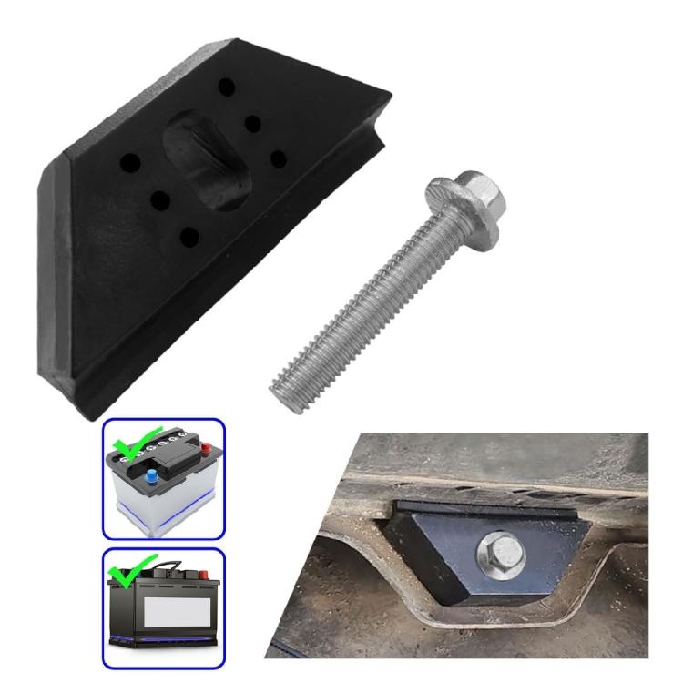 Base Clamp Battery Hold Down Bracket with Stainless Bolt Easy Installation Car Battery Hold Down Kit 14005061