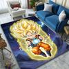 Super Saiyan Warrior with Energy Ball Patterned Carpet, Suitable As a Non Slip Play Mat for the Living Room and Bedroom Sofa