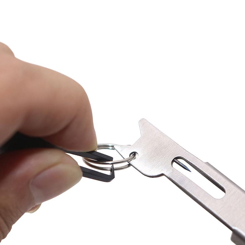 Ringöffner Mini Zange Schnellsprengringe Öffner Werkzeug Mit/Ohne Kette Knotenbinder für Angelschnur Pinzette Schneidzange Tackle