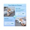 Ergonomic butterfly-shaped cervical pillow, made of memory foam, relieves pain.