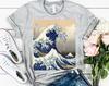 Große Welle vor Kanagawa T-Shirt, Japan T-Shirt, Japanisches Grunge-T-Shirt, Ästhetisches T-Shirt, Kawaii Kleidung, Hokusai, Japanisches T-Shirt