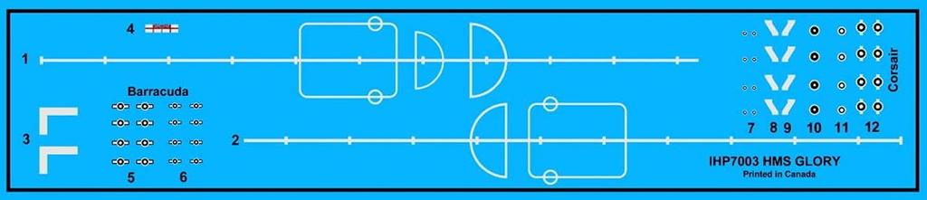 Imperial Hobby Productions Scale Royal Navy Aircraft Carrier HMS Glory 1945 Plastic Model Kit IHP7003 1/700
