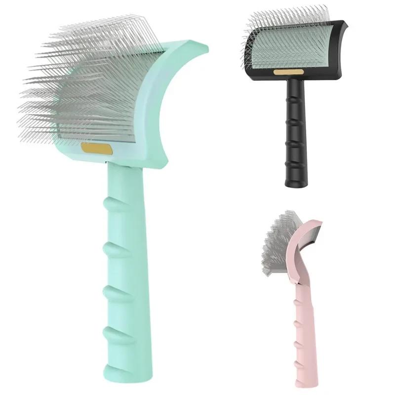 Dog Cat Pet Brush Combs, Needle Brush for Shedding Hair Remove, Massage Grooming Tool, Cleaning Supplies Accessories