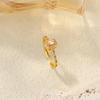 Popular Butterfly Rings For Women Gold Color Stainless Steel Geometric Opening Finger Ring Aesthetic Wedding Christmas Jewelry