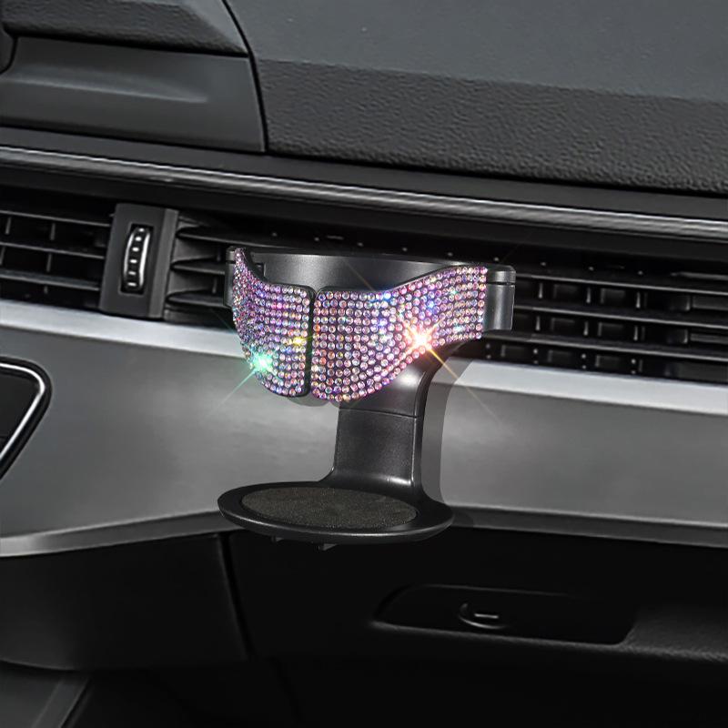 Diamond-Studded Car Air Vent Cup & Ashtray Holder