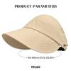 Summer Sun Hats for women Adjustable Large Brim Breathable Ponytail Empty Top Casual Beach Hat for Outdoor Sports Hiking Travel