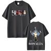 Sängerin Rosalia Lux 2026 Albumcover Tour Druck T-Shirts Hohe Qualität Baumwolle Oversized Lässig Sommer Unisex Und Unisex T-Shirt