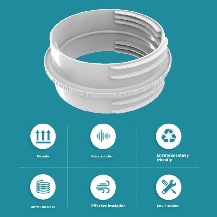 Leakproof Portable Air Conditioning Hose Interfaces Coupler Exhaust Adapter Plastic Texture Perfect for Exhaust Systems