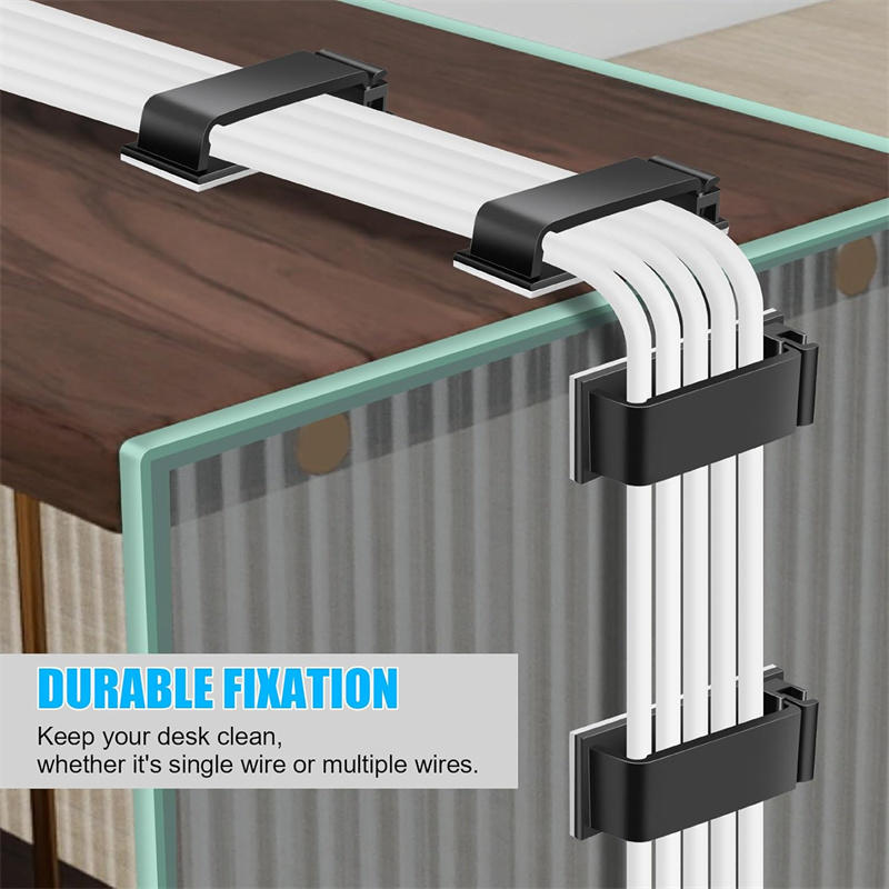 Cable Organizer Self Adhesive Cable Clips USB Cable Management Clamp Home Desk Wall Cord Holder Charging Wire Manager
