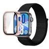 Pasek Nylonowy+Etui PC do Huawei Watch Fit 3/4/4 Pro Chroniące przed Upadkiem+Wygodna Oddychająca Opaska na Nadgarstek Correa