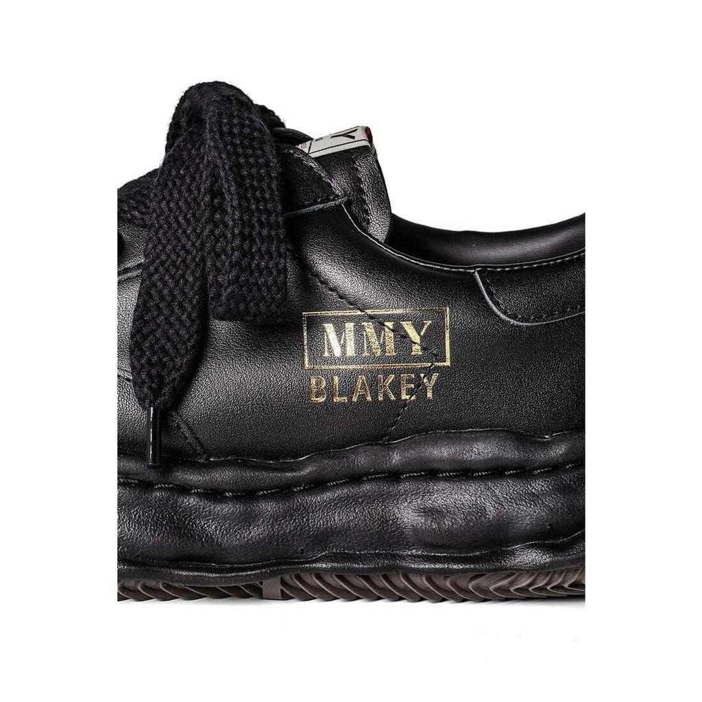 A06FW702-schwarz/schwarz Maison MIHARA YASUHIRO BLAKEY Original Sohle Leder (Herren)