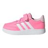 adidas Breaknet 2.0 Comfortable Lightweight Versatile Fashion Low-Top Skate Shoes Kids Sneakers Pink White Clear-Pink JI1684