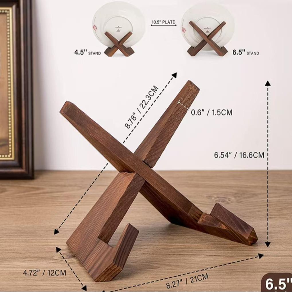 Wooden Recipe and Menu Display Stand for Kitchen or Desktop Reading