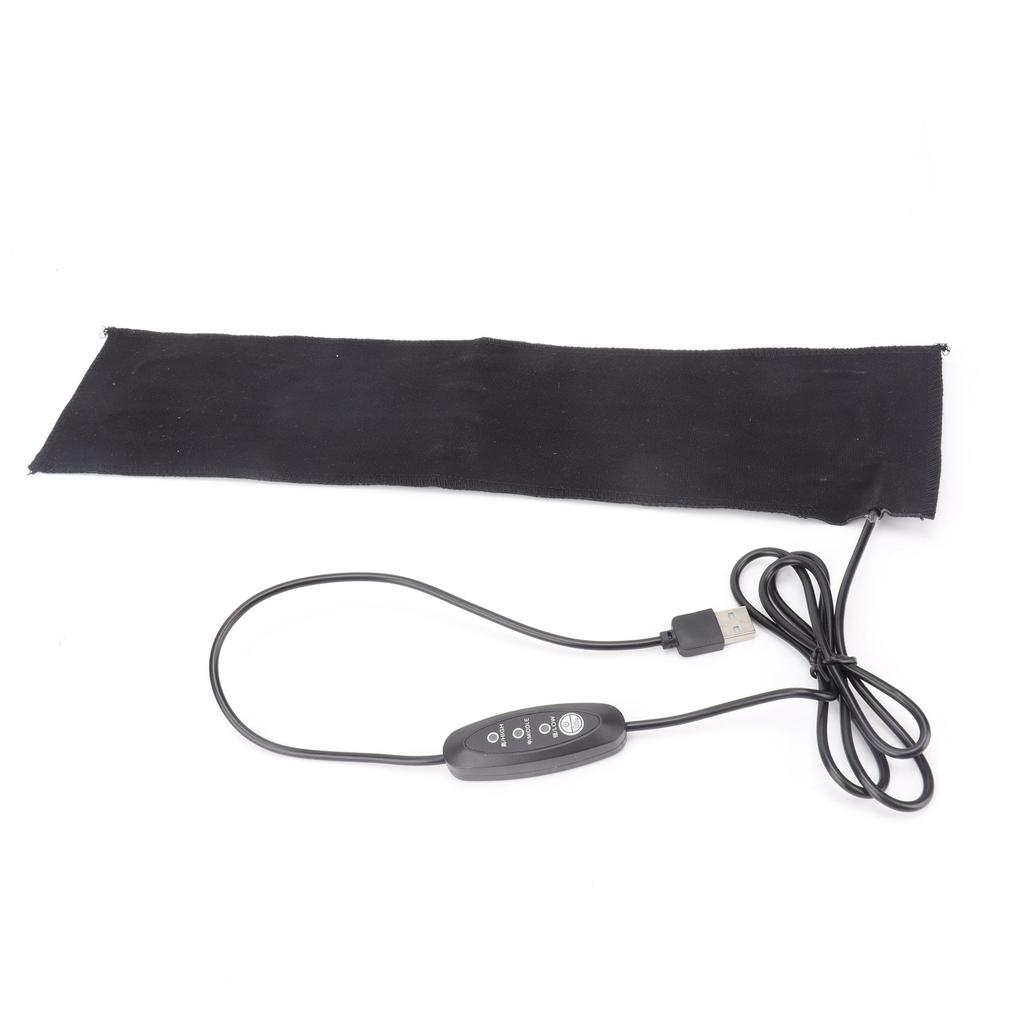 USB Heizkissen Faltbare Kohlefaser 3 Stufen Temperatureinstellung Heizfolie für Schulter DC 5V