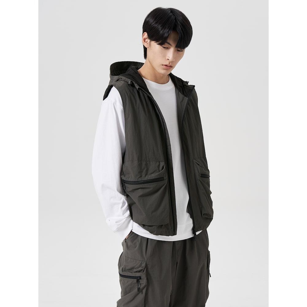 8Seconds Nylon Hooded Vest Khaki (264839Ey4H)