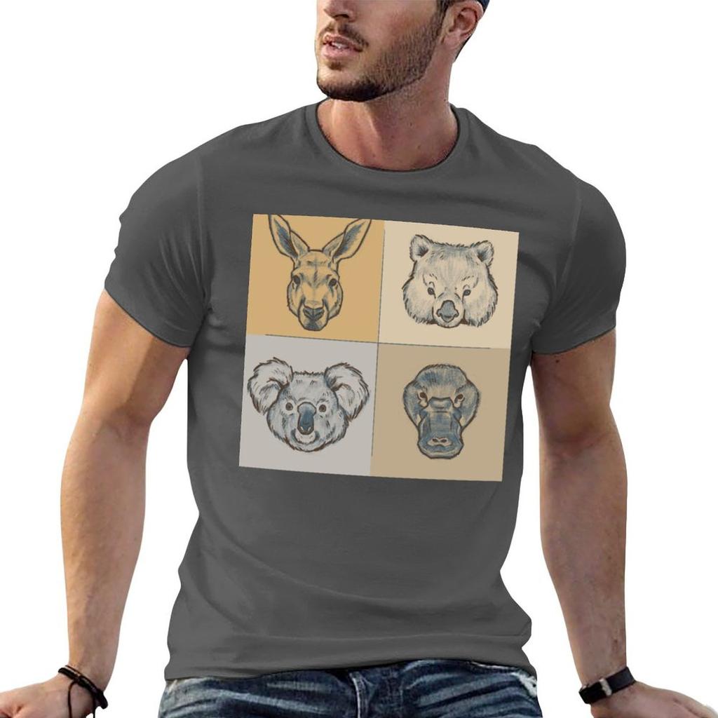 Australian Animals Tshirt Unisex T Shirt Graphic T Shirts For Unisex Graphic Vintage Unisex T Shirt Cotton High Quality Tshirt