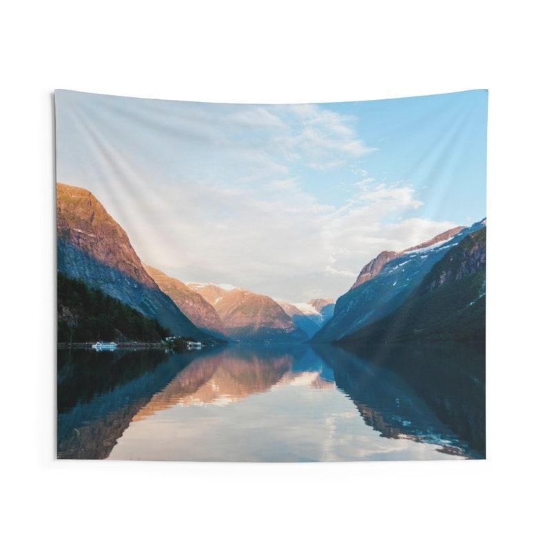 Lakes and Mountains tapestry 75x100 чёрный