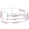 VidaXL 2-Seater Sofa, Loveseat with Armrests, Seat with Padded Backrest, Living Room Furniture, Modern, 359474