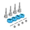 Wheel Conversion Set Axle & 12Mm Hex Dive Hub Turn 1/10 on Road for WLtoys 1/18 A959 A969 A979 A959B A969-B RC Car Upgrade Parts