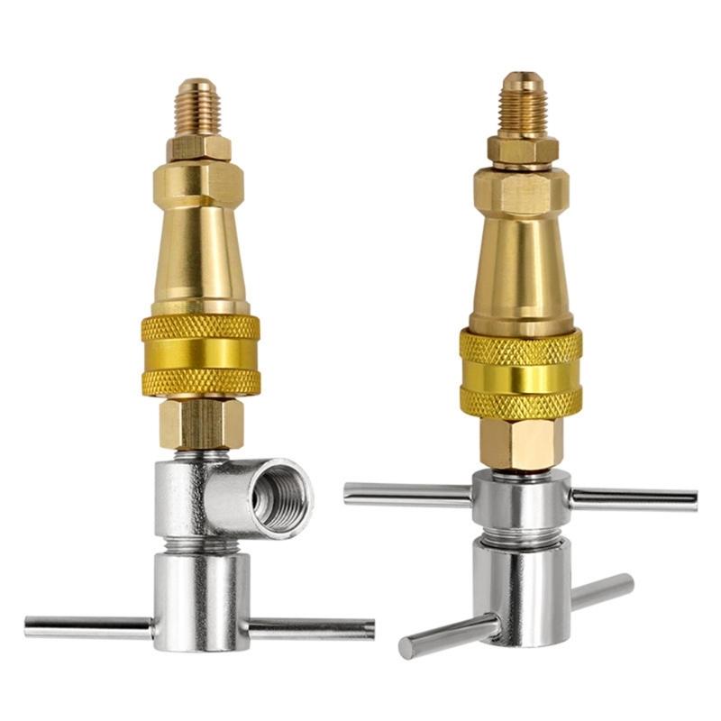 Kühlschrank Kältemittel Nachfülladapter Schnellkupplung Kühlschrank Schnellverbinder für Rohrleitungsreinigung Baggerwerkzeug