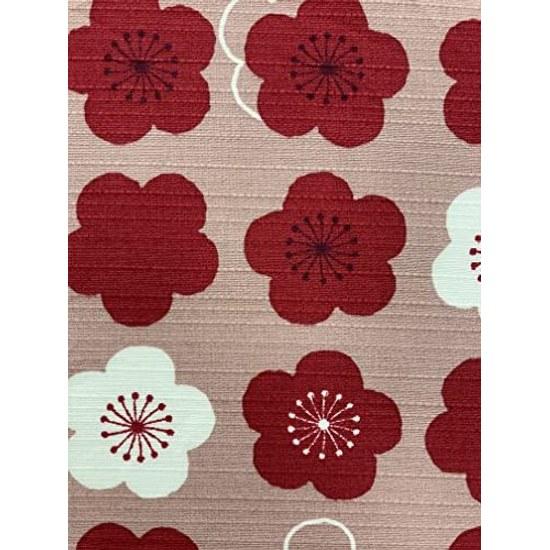 Small furoshiki 50cm plum red retro cute D#9-1