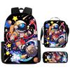 Astronauta Spaziale Anime Set da 3 Pezzi Zaino Studente Scuola Borsa a Spalla Bambino Carino Zaino da Viaggio Regalo di Compleanno per Bambini