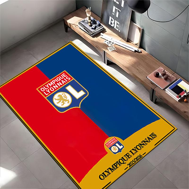 Olympique Lyonnais Carpet Design Suitable As a Non-slip Mat for the Living Room or Bedroom Sofa