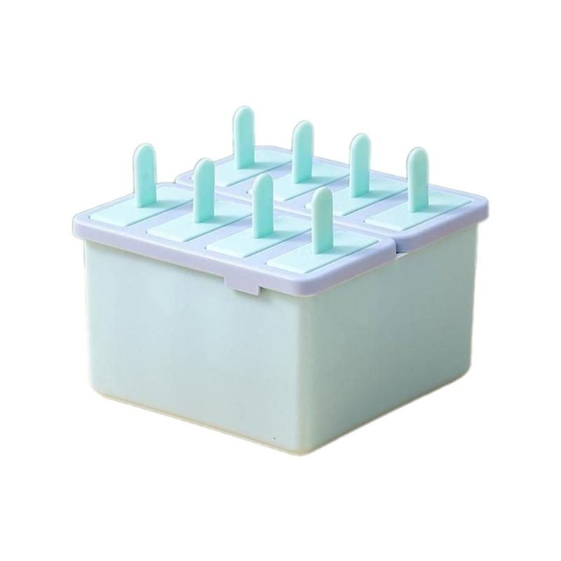 Popsicles Molds Ice Popsicles Maker Reusable Ice Cream Moulds Popsicles Maker PP Texture Suitable for Dessert Enthusiasts зелёный