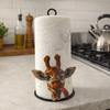 Cute Vertical Napkins Rack Iron Roll Paper Towel Holder Freestanding Tissue Holder  Parties