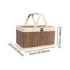 Handwoven Basket Grocery Basket Organizer Bin Multipurpose Shopping Basket Fruit Vegetable Basket for Snacks Snacks Fruit