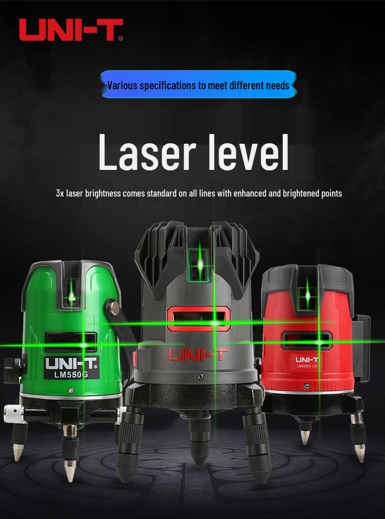 UNI-T LM555LD High-Precision Infrared Auto Line Laser Leveler with Rechargeable Lithium Battery