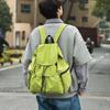 Mochila con cordón plisada Mochila ligera para mujer Mochila de viaje para hombre