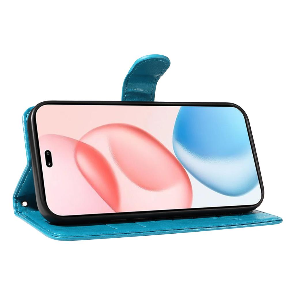 עבור Honor 400 Pro 5G (גלובלי) כיסויי עור PU דוגמת פרחים ארנק מעמד כיסוי טלפון עם רצועה