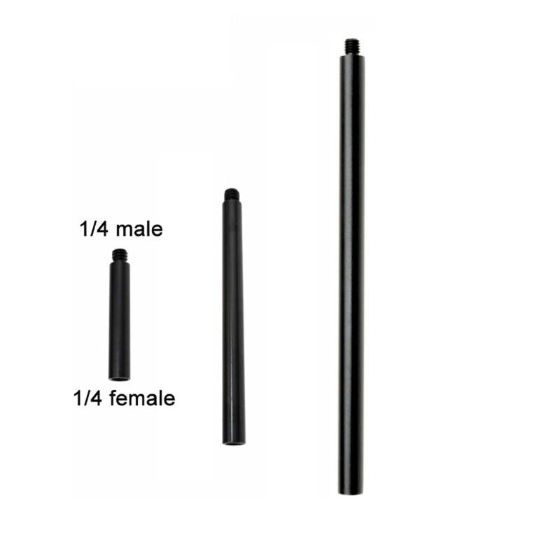 Universal Aluminum Extension Arm 1/4 Male Female Connectors Port Extension Rod Poles for Action Camera & Tripods