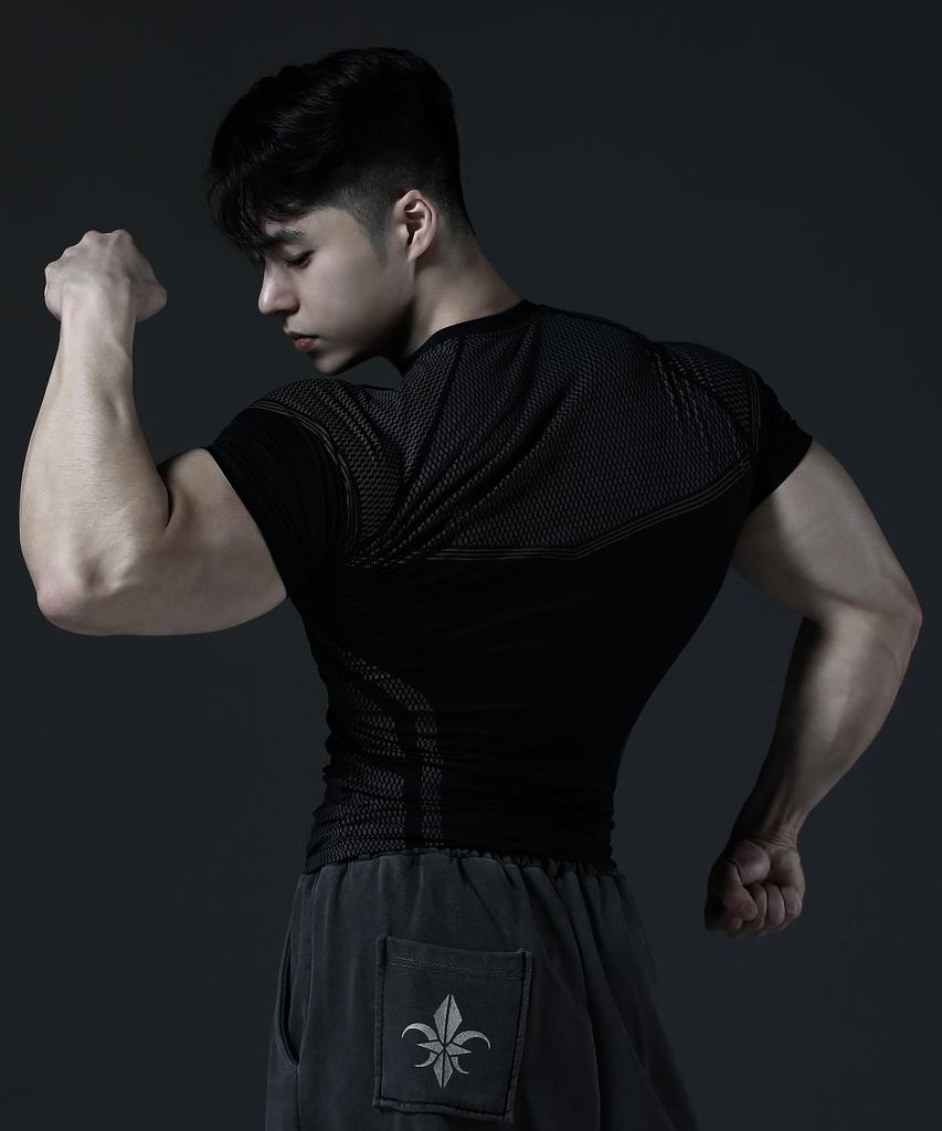 CARMID Silver Night Compression Short Sleeve [Black]