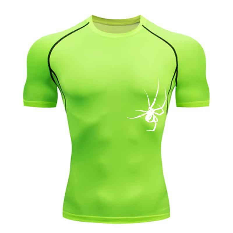 Men's T-shirt Men Running Sport T Shirt Men Compression Fitness Tops Tee Quick DryTight Training Gym Sport Running Shirts