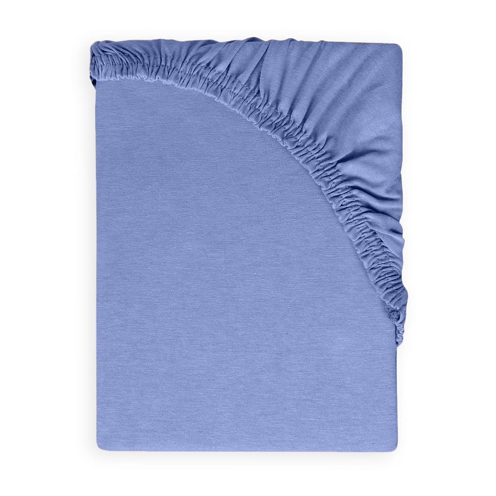 Prześcieradło jersey z gumą 110/120x190/200 premium niebieskie