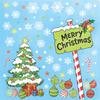 2Pcs 30X60cm PVC Christmas Window Cling Stickers, Snowflake, Christmas Tree and Ornament Decals for Glass Windows