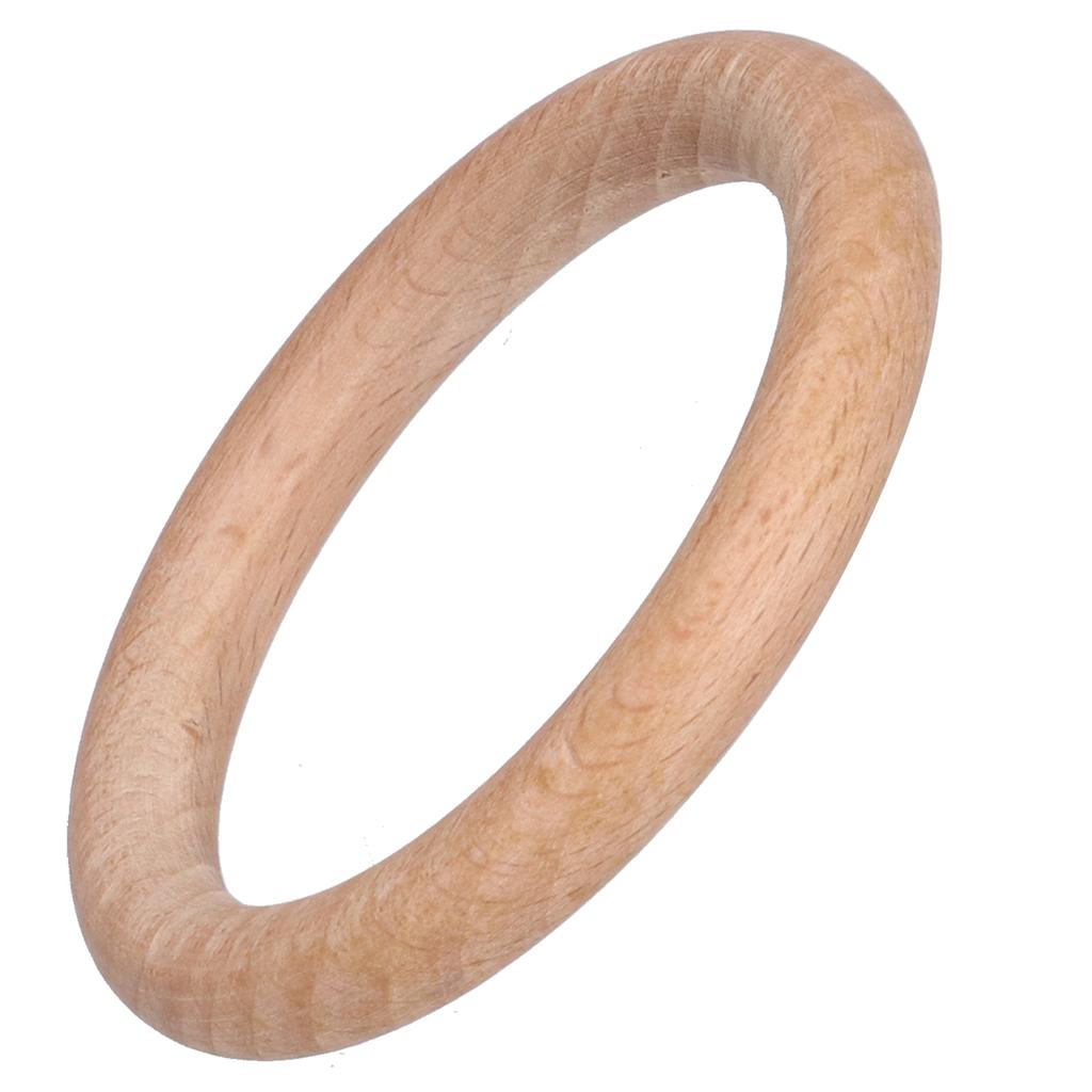 10pcs Wooden Rings Unfinished DIY Natural Wood Circles for Craft Jewelry Making Baby Teething6cm
