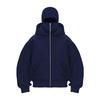 Unisex Fleece-Lined Double Hood Cardigan - Autumn/Winter Fashion